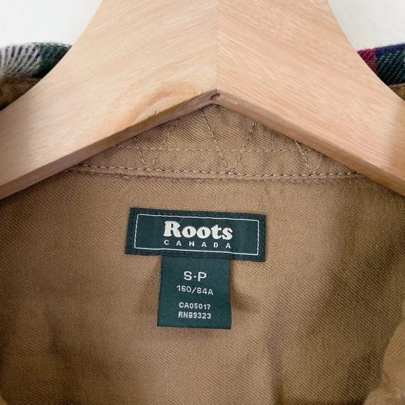 Roots Flannel Button Elbow Patch Cotton Shirt - Picture 10 of 14